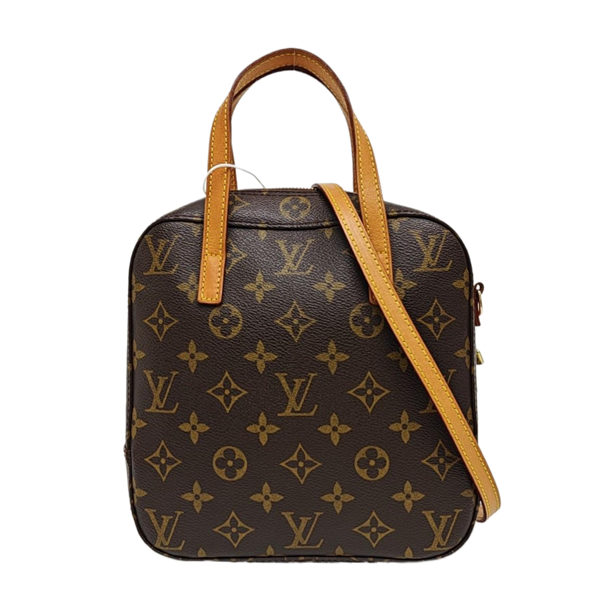 SPONTINI Monogram Coated Canvas Brown