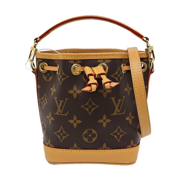NOÉ Nano Monogram Coated Canvas Brown