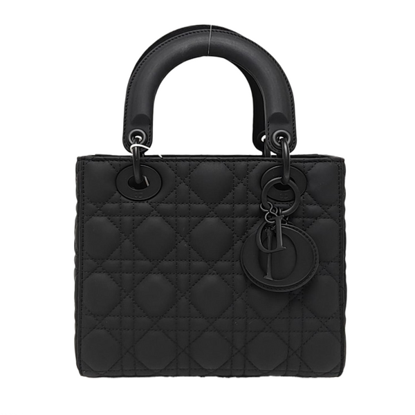 Lady Dior Small Cannage Calfskin Black