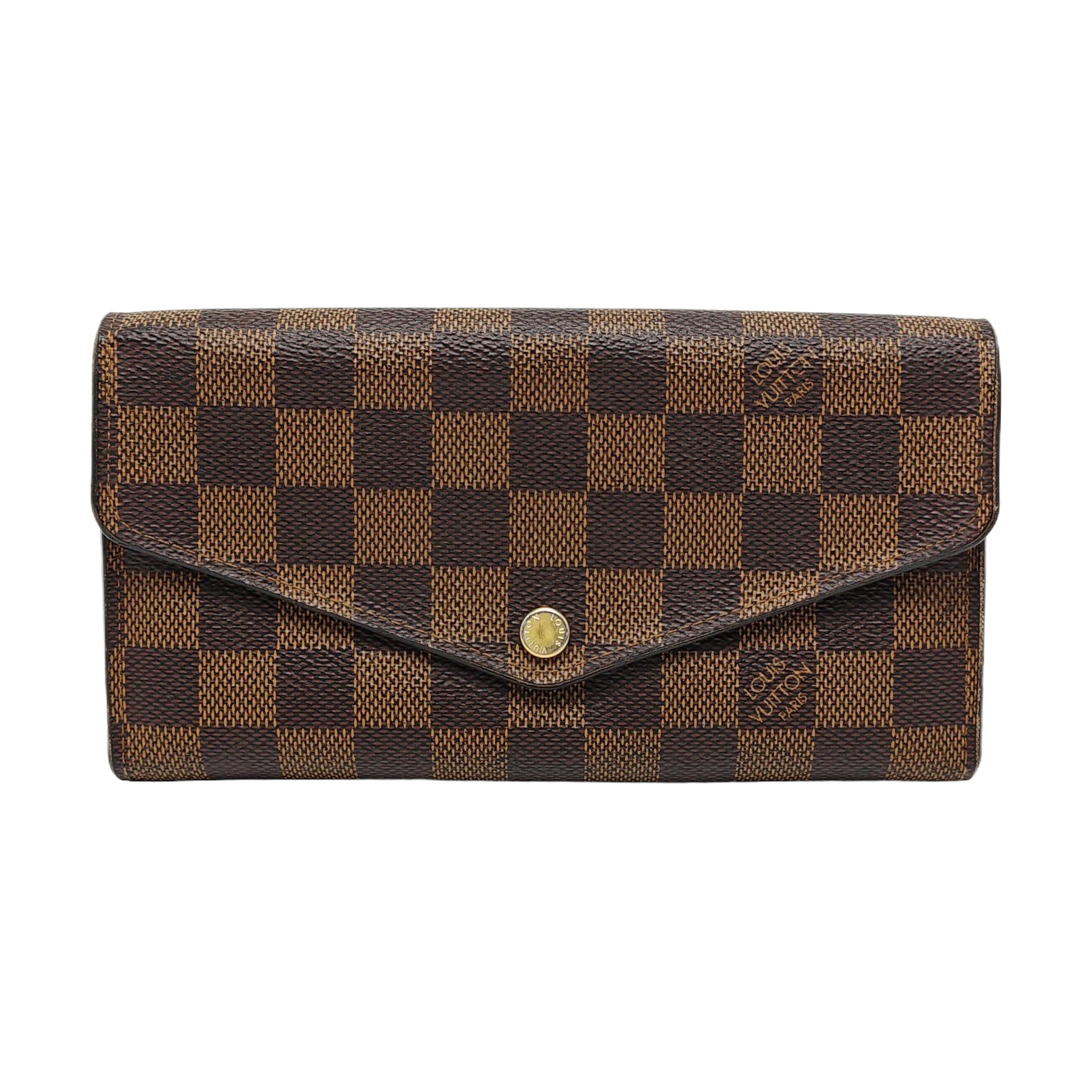JOSÉPHINE Damier Ebene Coated Canvas Brown Wallet