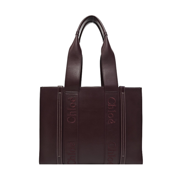 Woody Large Calfskin Red
