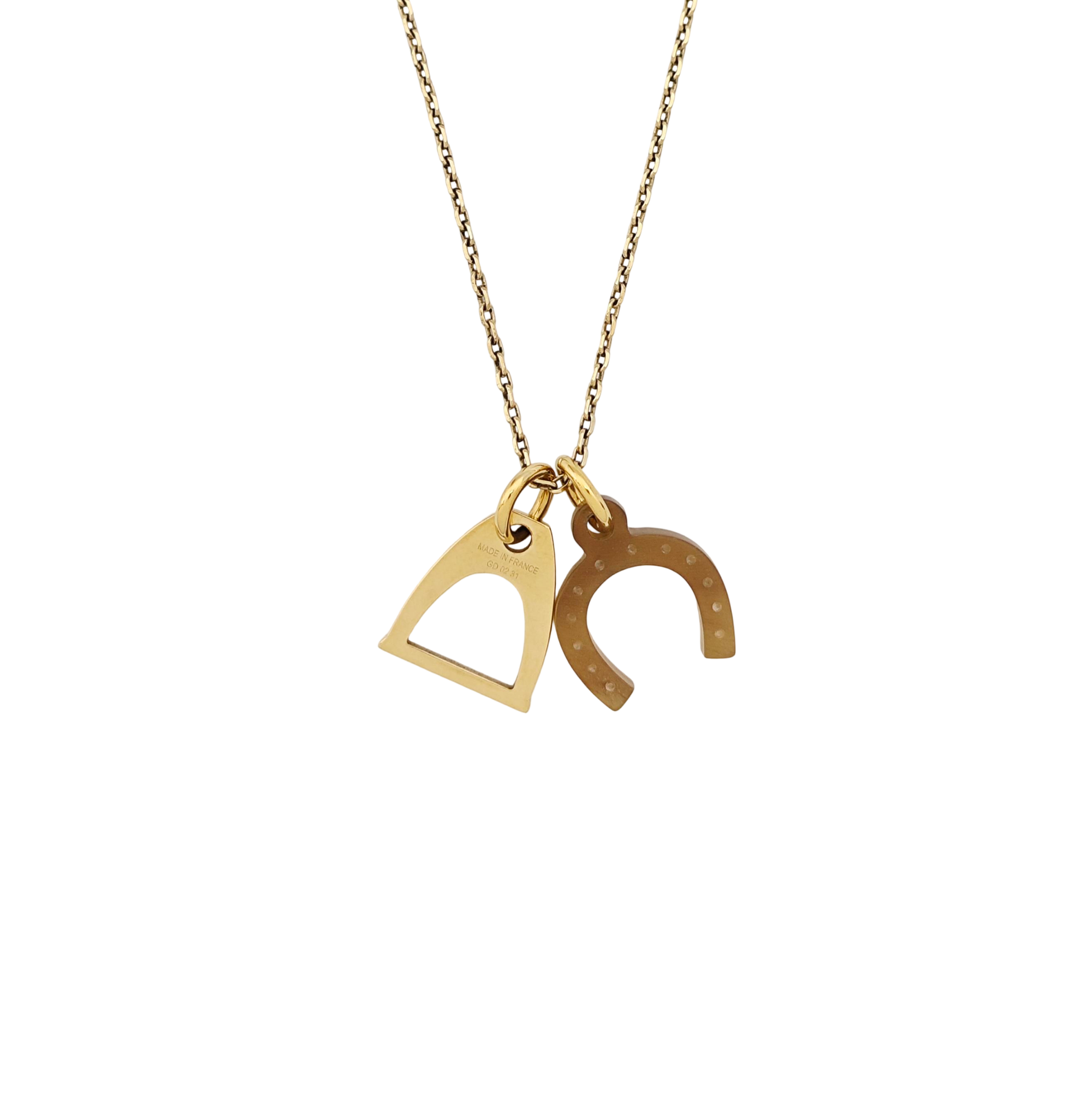 Amulette Metal Gold Necklace