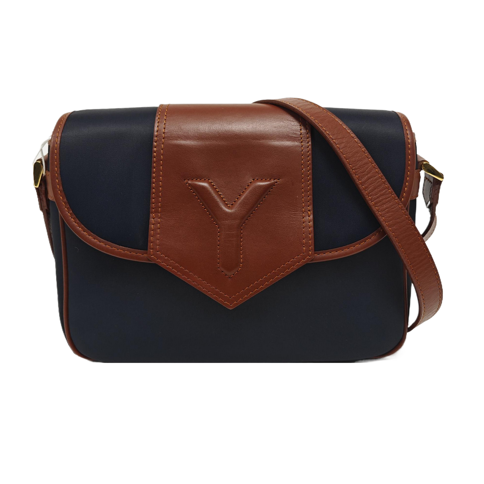 Fabric Shoulder Bag Blue