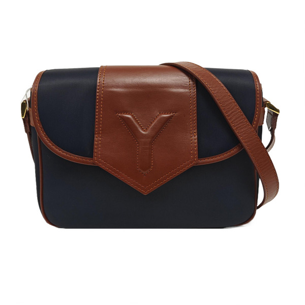 Fabric Shoulder Bag Blue