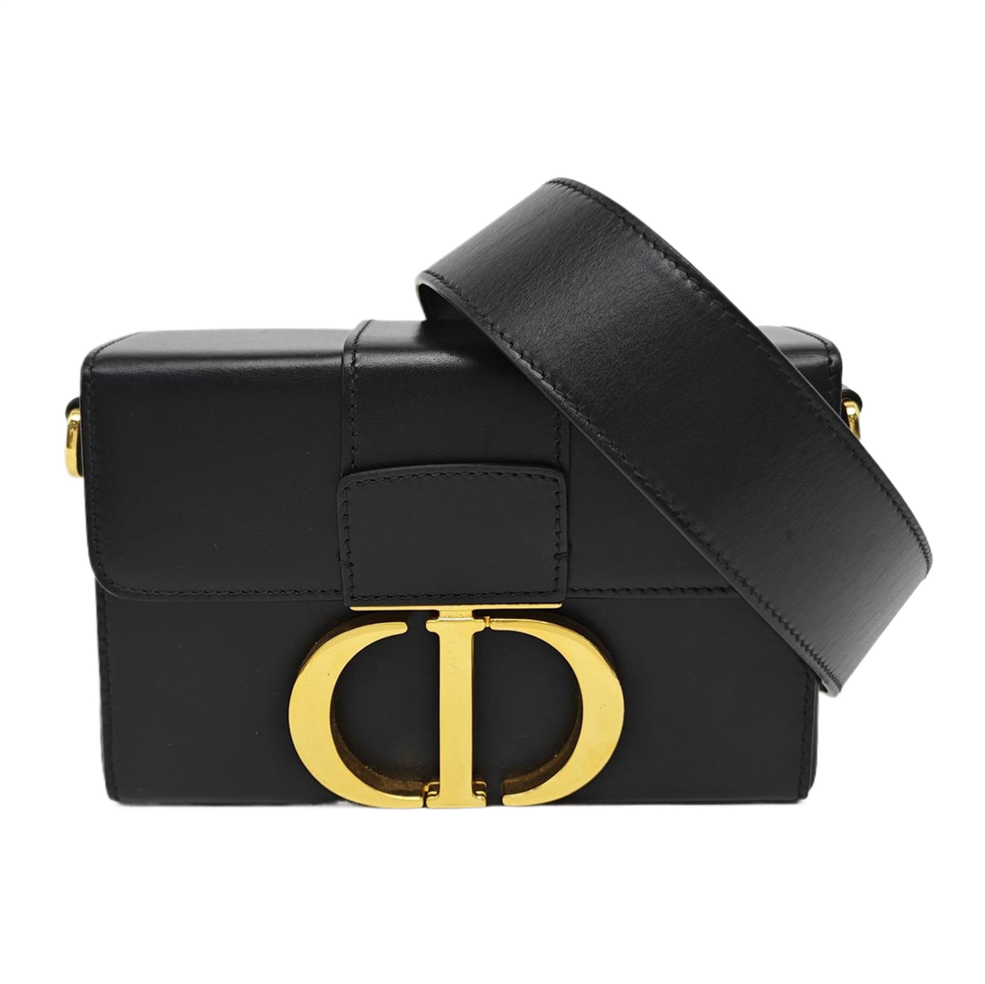 30 Montaigne Mini Calfskin Black