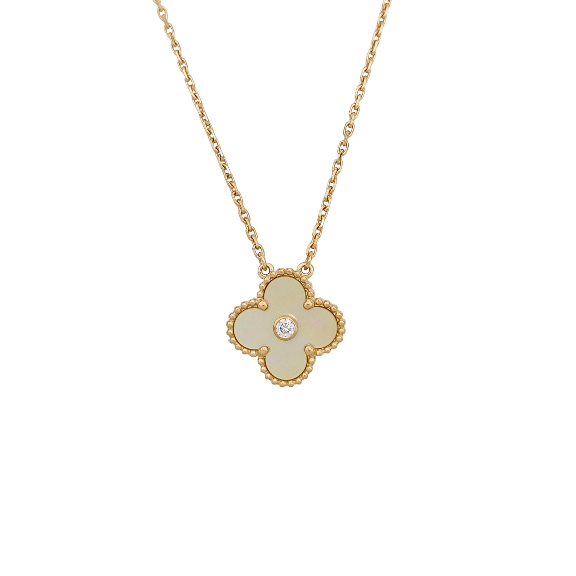 Vintage Alhambra 18k Gold Necklace