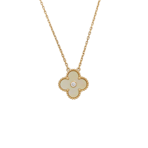 Vintage Alhambra 18k Gold Necklace