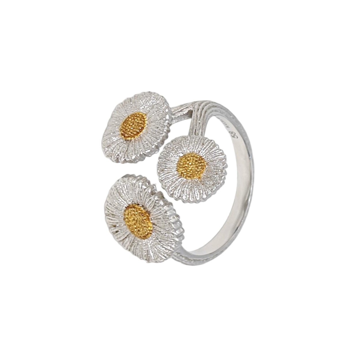 BLOSSOMS 925 Sterling Silver Ring EU 58