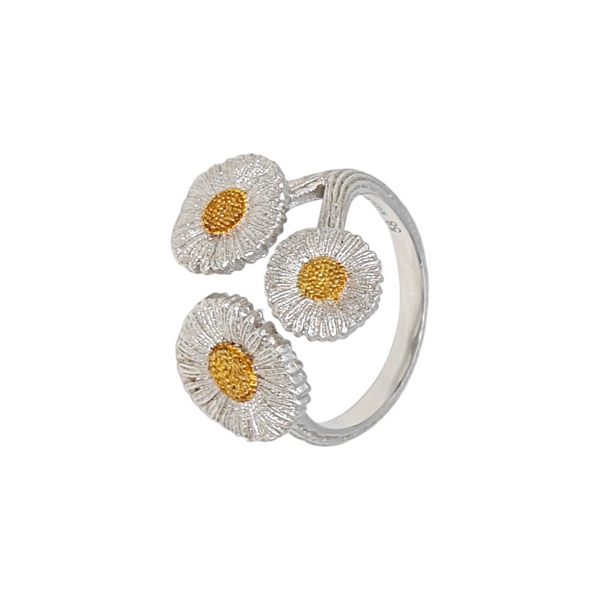 BLOSSOMS 925 Sterling Silver Ring EU 58