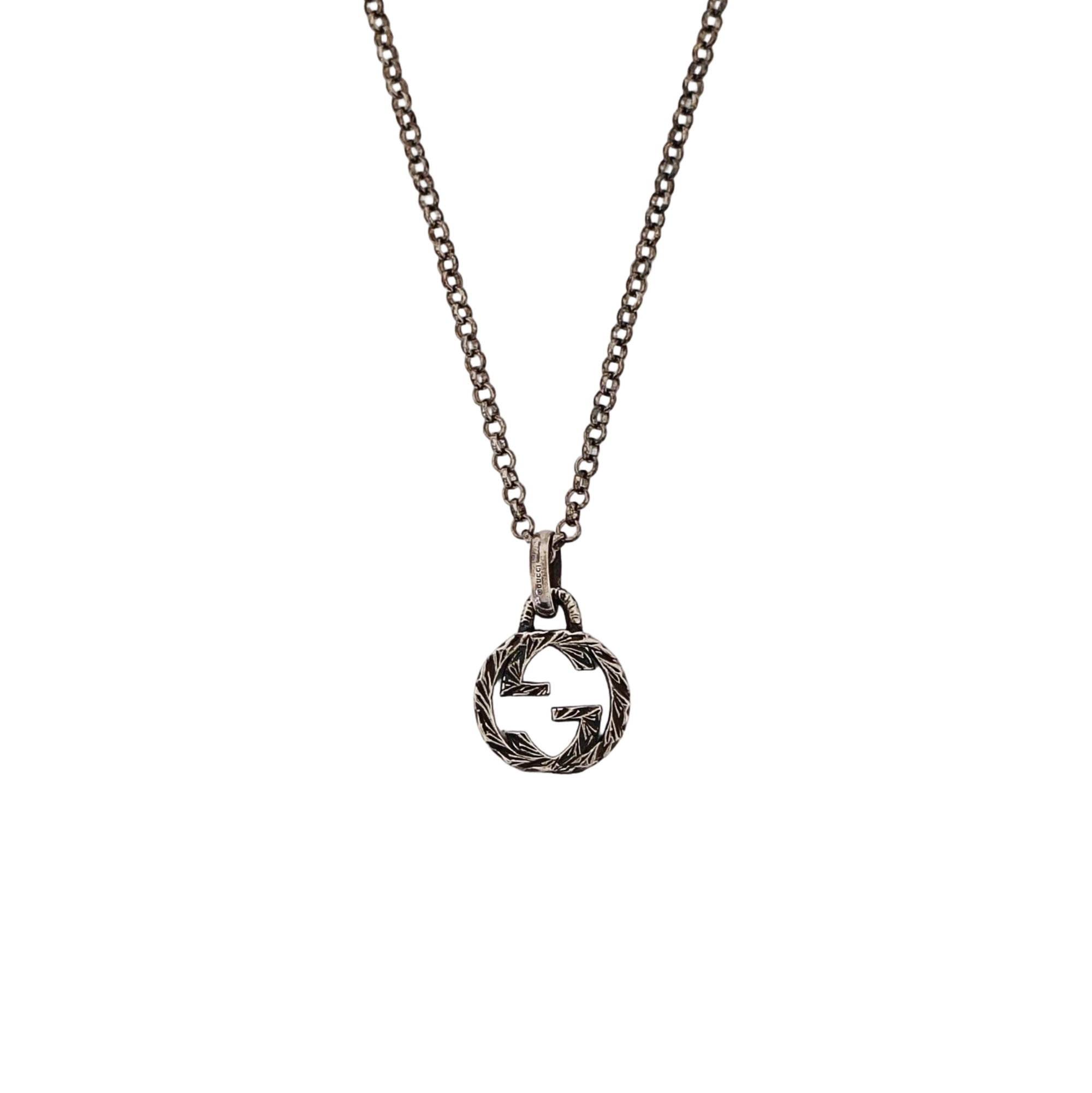 Interlocking G 925 Sterling Silver Necklace