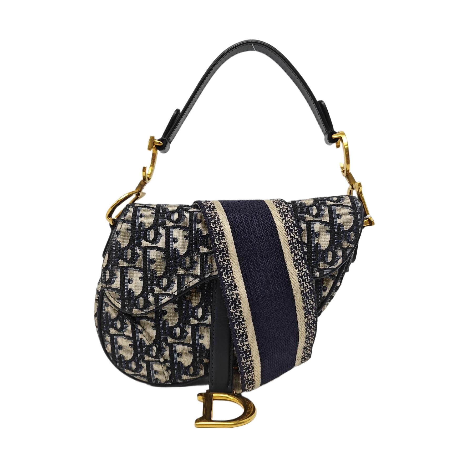 Saddle Mini Oblique Canvas Blue