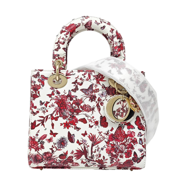 Lady Dior Small Calfskin White