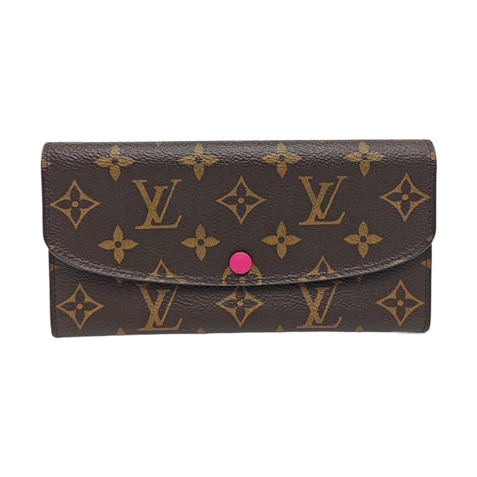 EMILIE Monogram Coated Canvas Brown Wallet