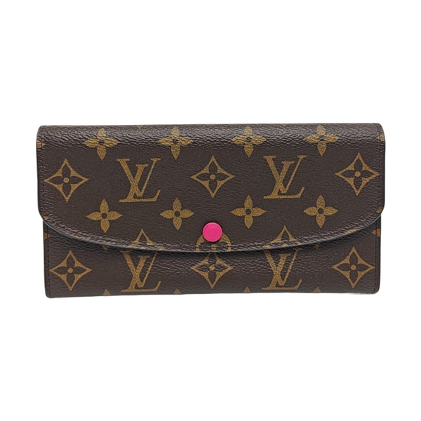 EMILIE Monogram Coated Canvas Brown Wallet