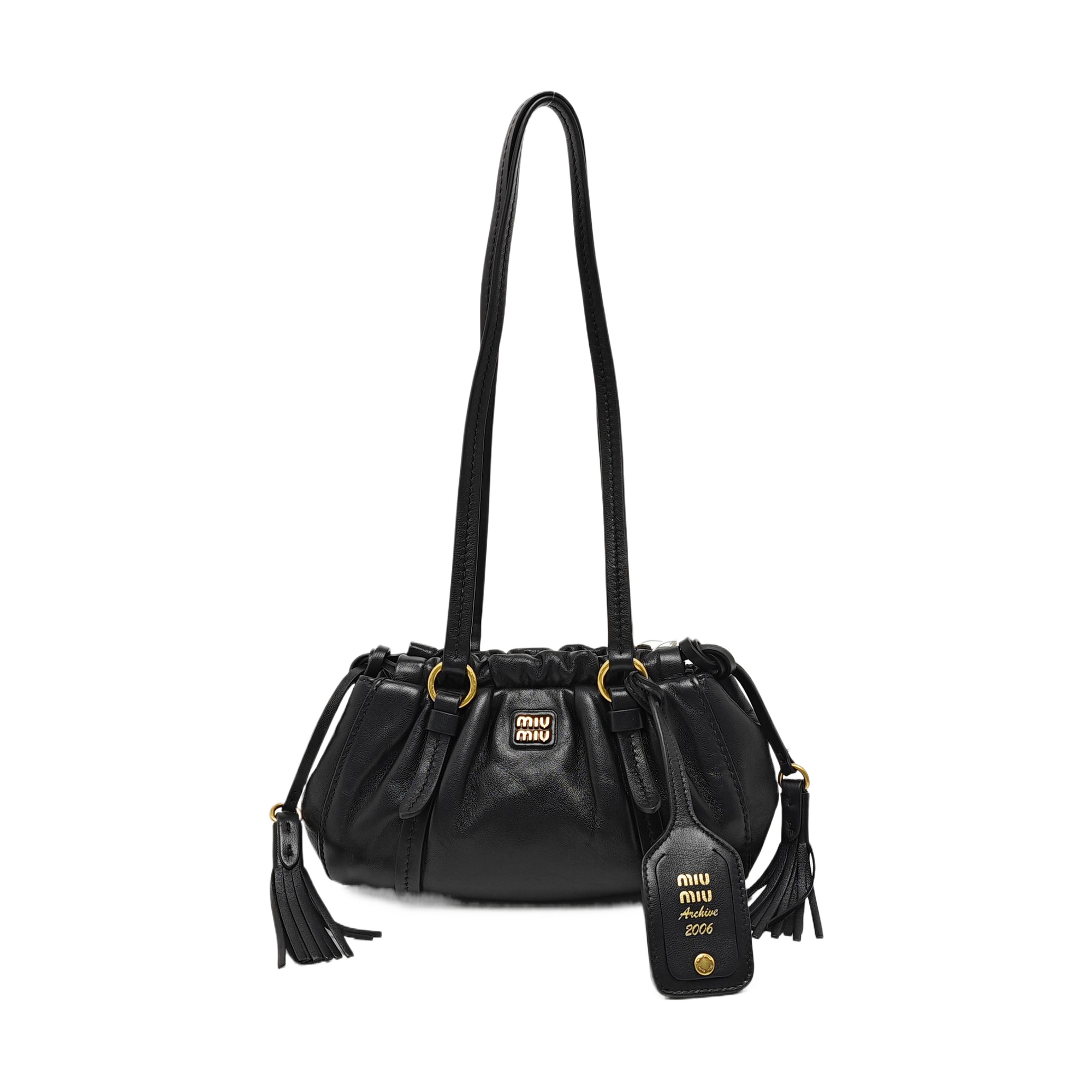 Lambskin Shoulder Bag Black