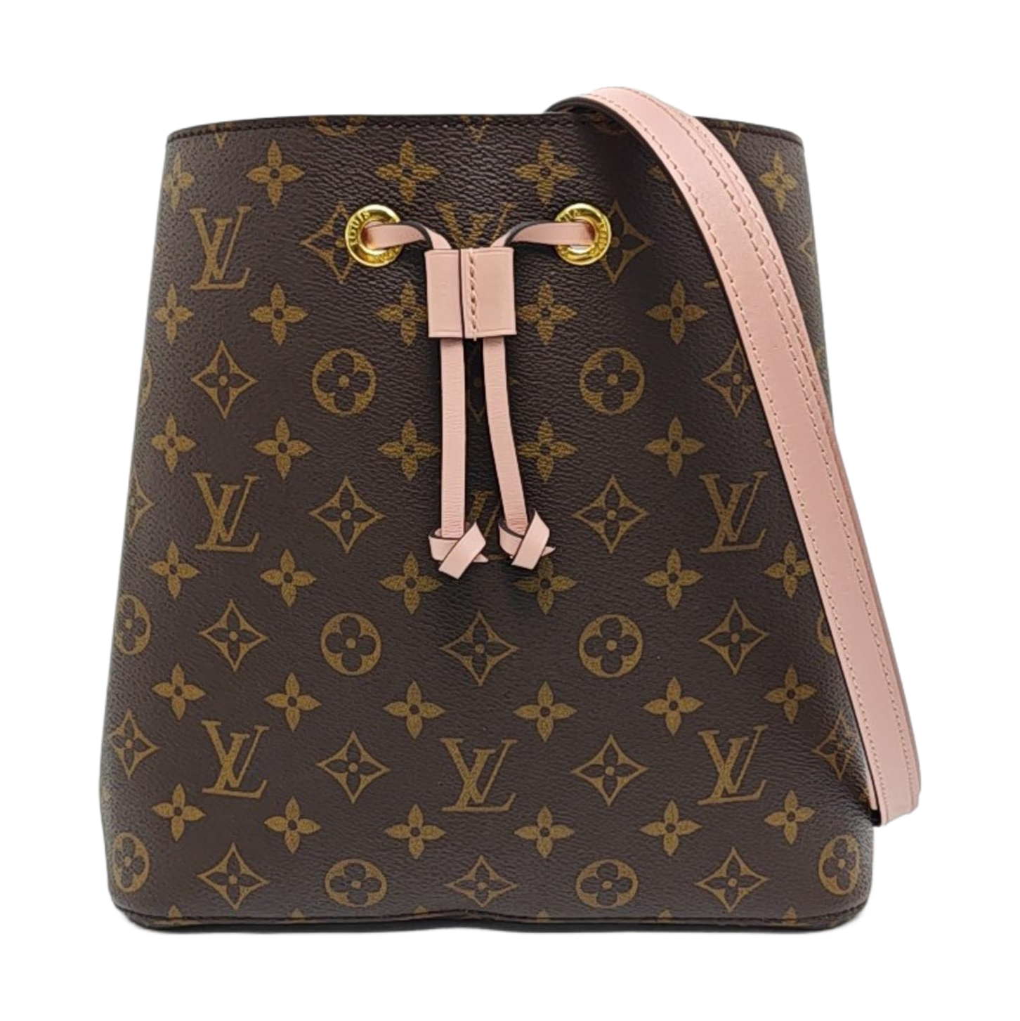 NÉONOÉ MM Monogram Coated Canvas Brown