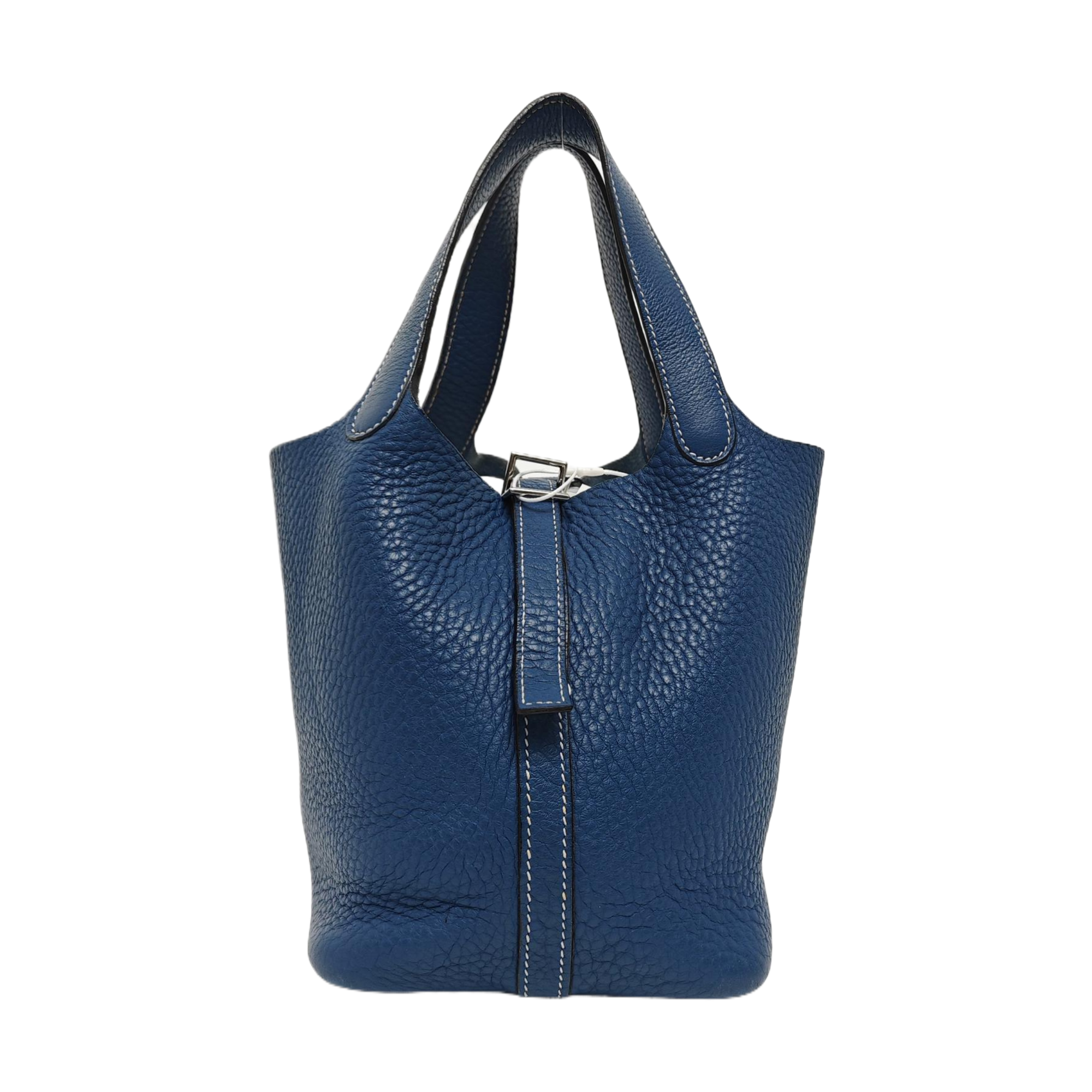 Authenticated pre-owned  Picotin 18 Clemence Blue - Bucket Bag at Looply