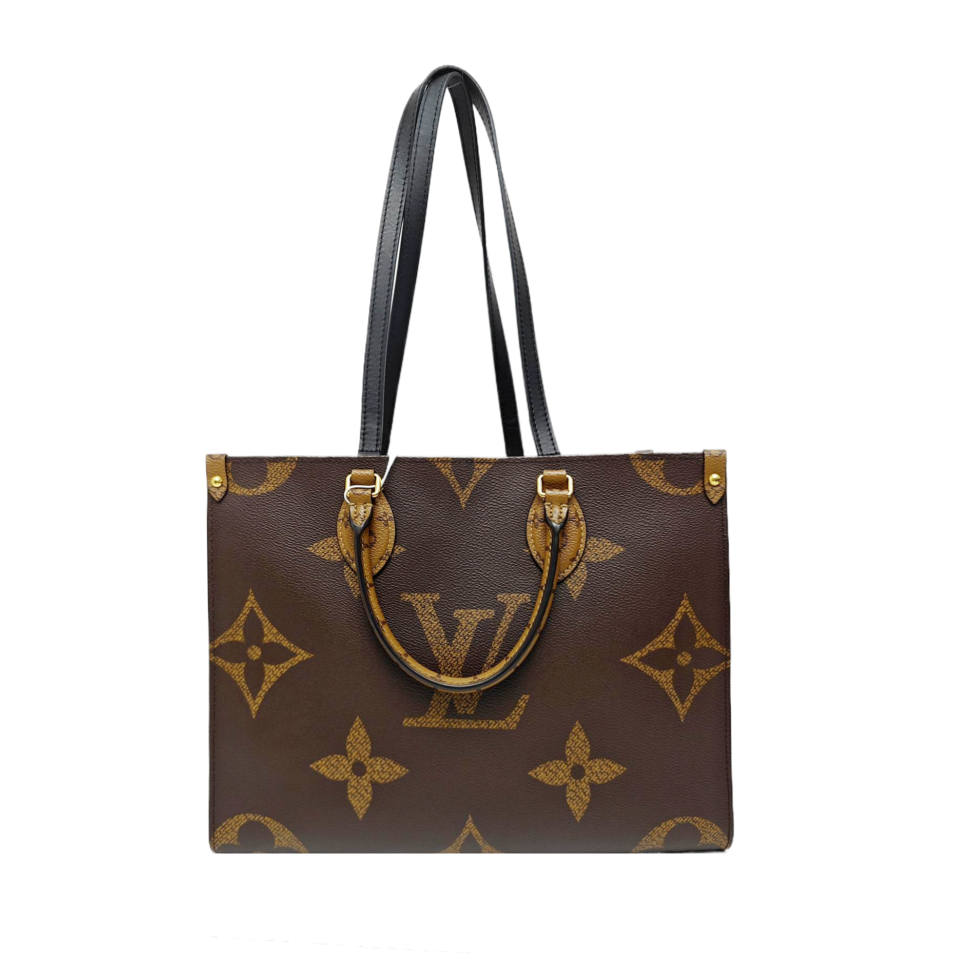 ONTHEGO MM Monogram Coated Canvas Brown