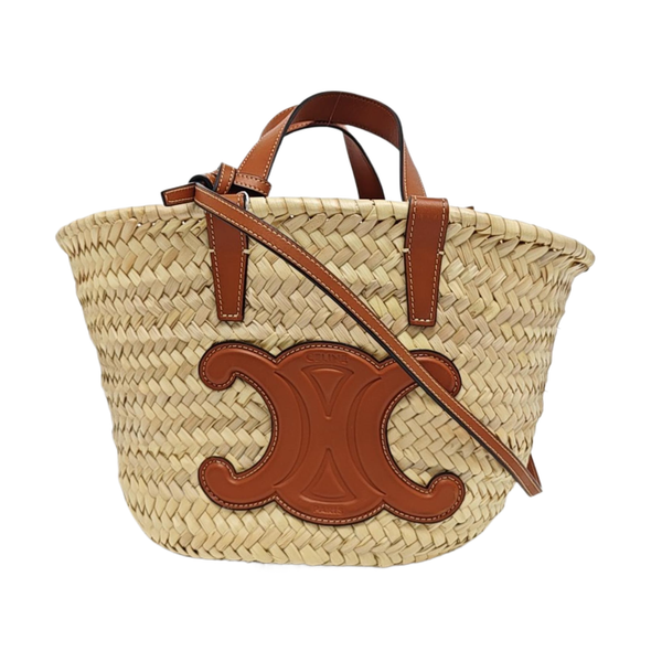 Straw Shoulder Bag Beige