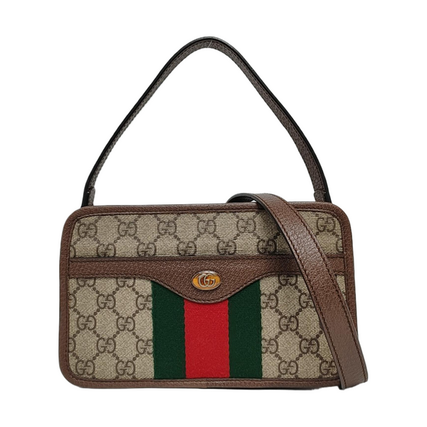 Authenticated pre-owned  Ophidia Small Monogram Coated Canvas Beige - Shoulder Bag at Looply