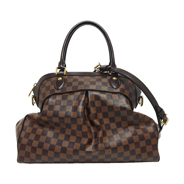 TREVI Damier Ebene Coated Canvas Brown