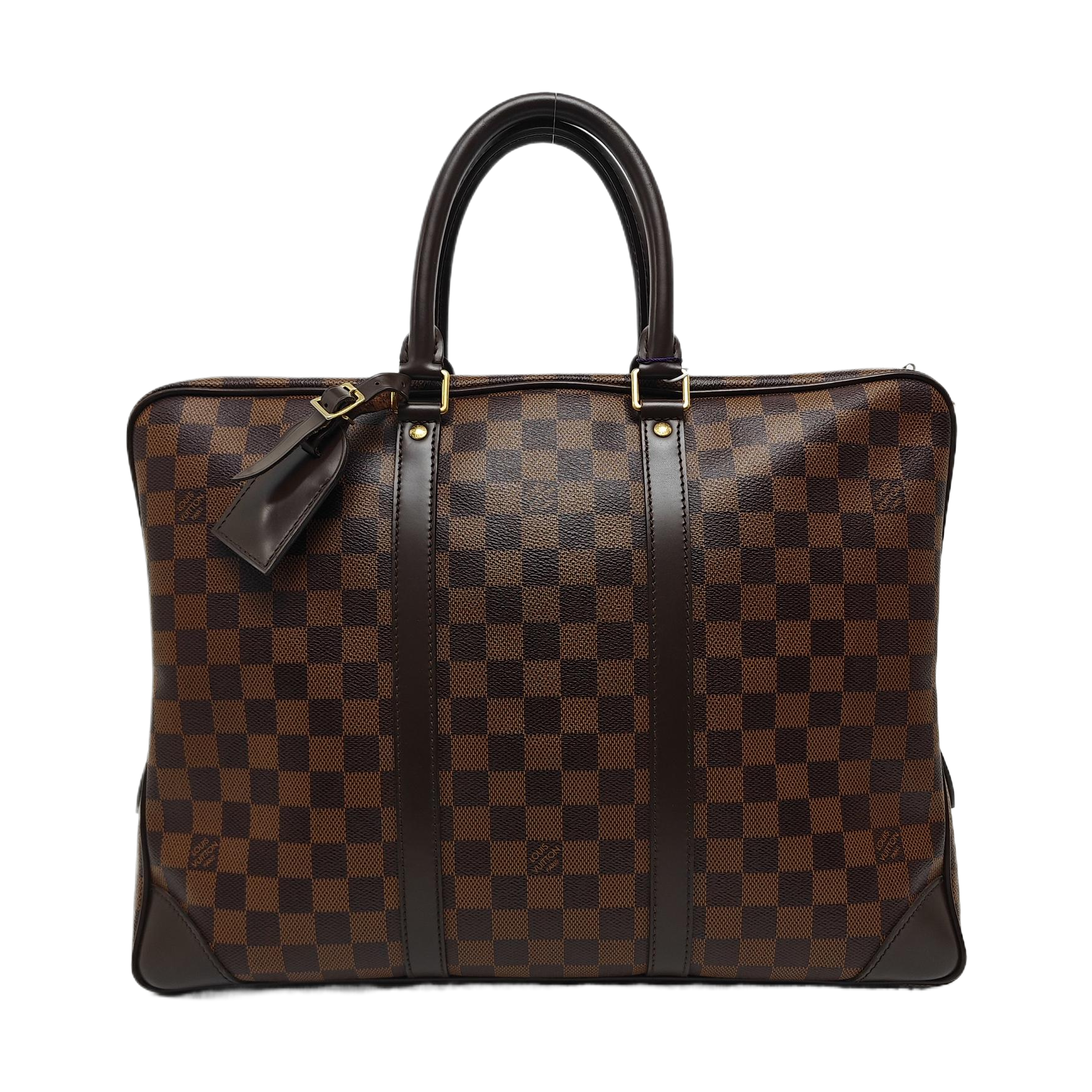 PORTE-DOCUMENTS Damier Ebene Coated Canvas Brown