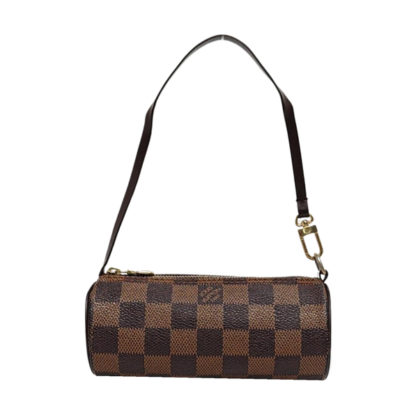 PAPILLON Mini Damier Ebene Coated Canvas Brown