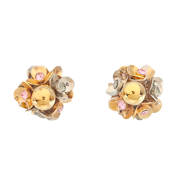 Metal Rose Gold Stud Earrings