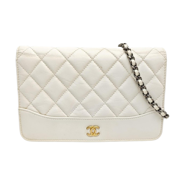 WOC Quilted Calfskin White