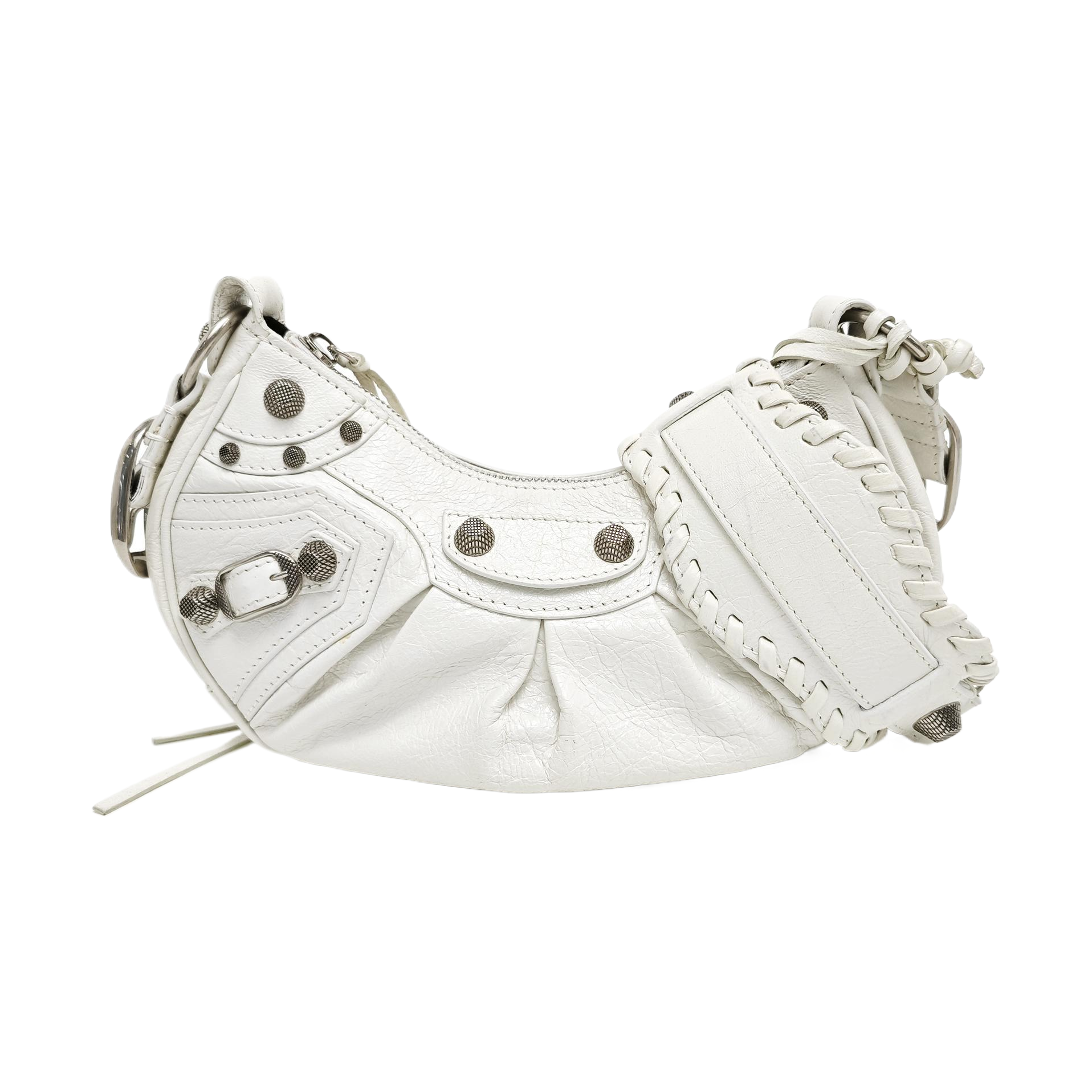 Le Cagole Mini Calfskin White