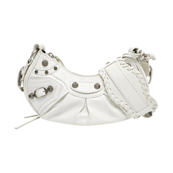Le Cagole Mini Calfskin White