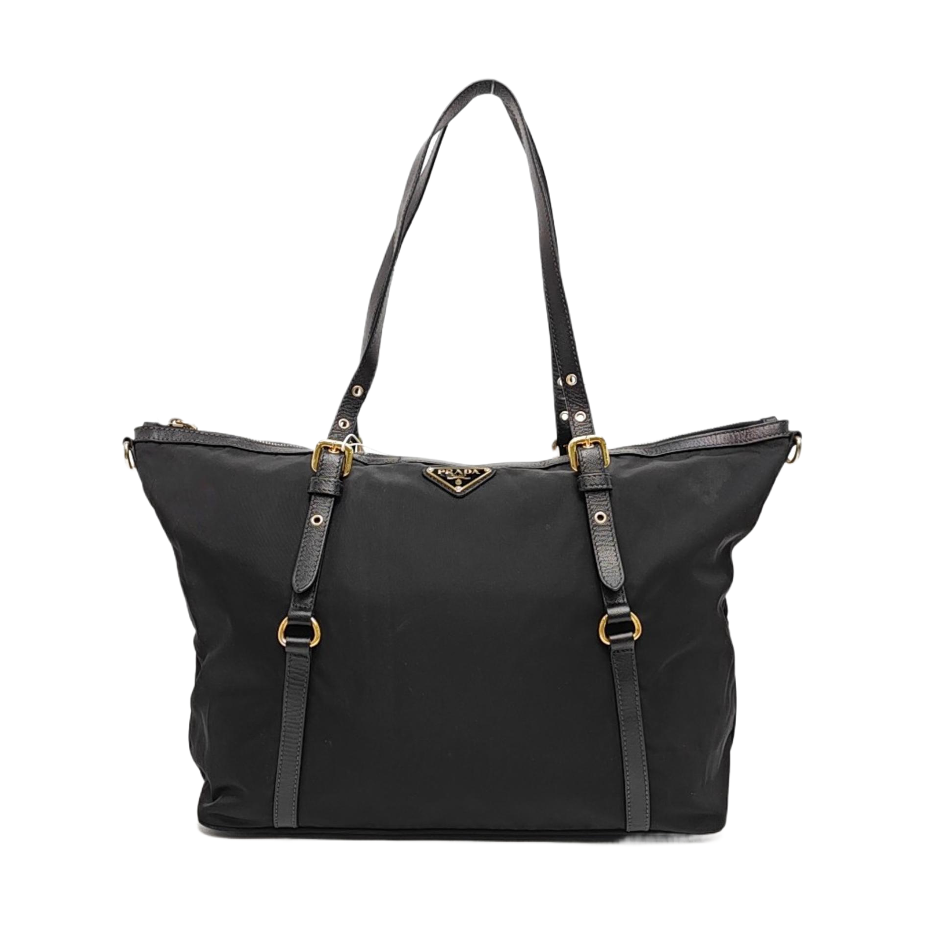 Nylon Tote Bag Black
