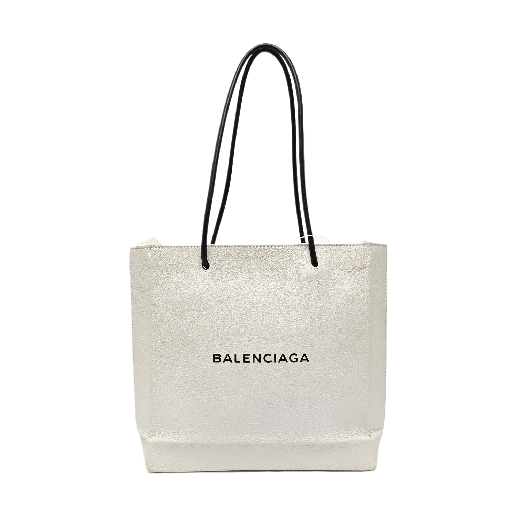 Shopping Bag Calfskin White