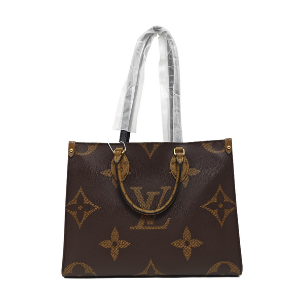 ONTHEGO MM Monogram Coated Canvas Brown