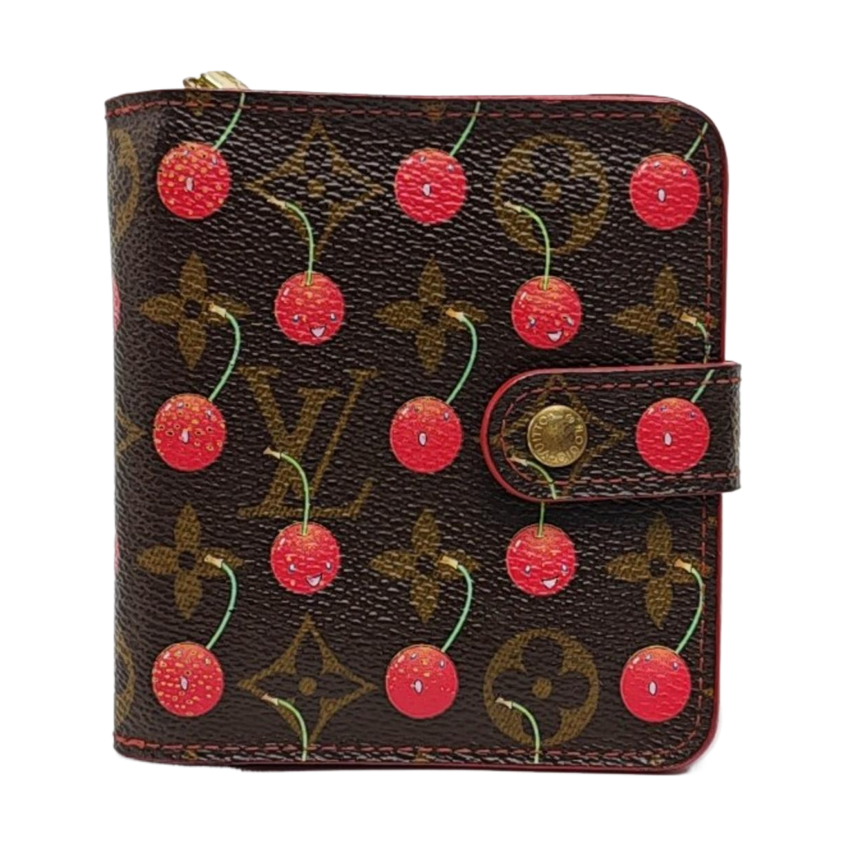 Monogram Coated Canvas Wallet Brown