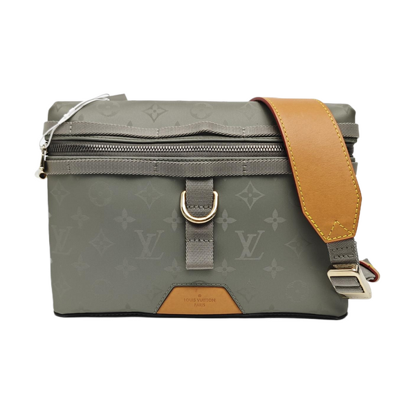 Monogram Special Material Crossbody Bag Gray