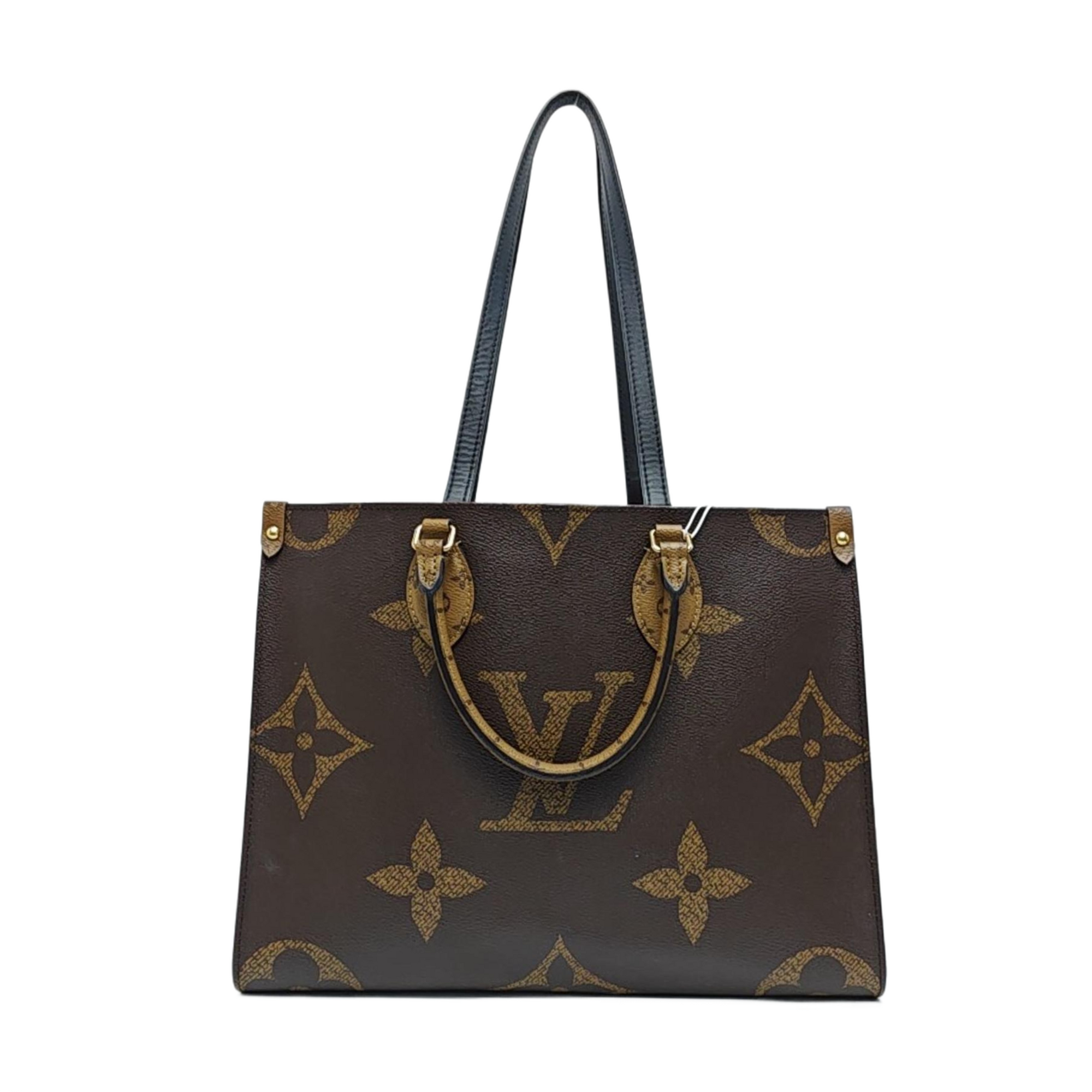 ONTHEGO MM Monogram Coated Canvas Brown