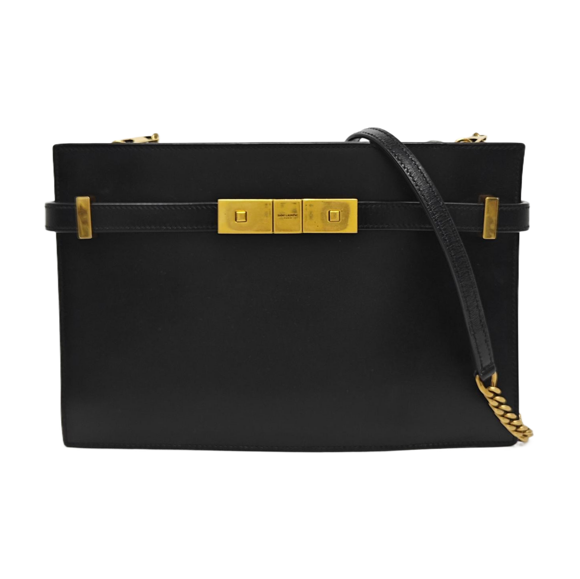 Authenticated pre-owned  MANHATTAN Small Calfskin Black - Shoulder Bag at Looply