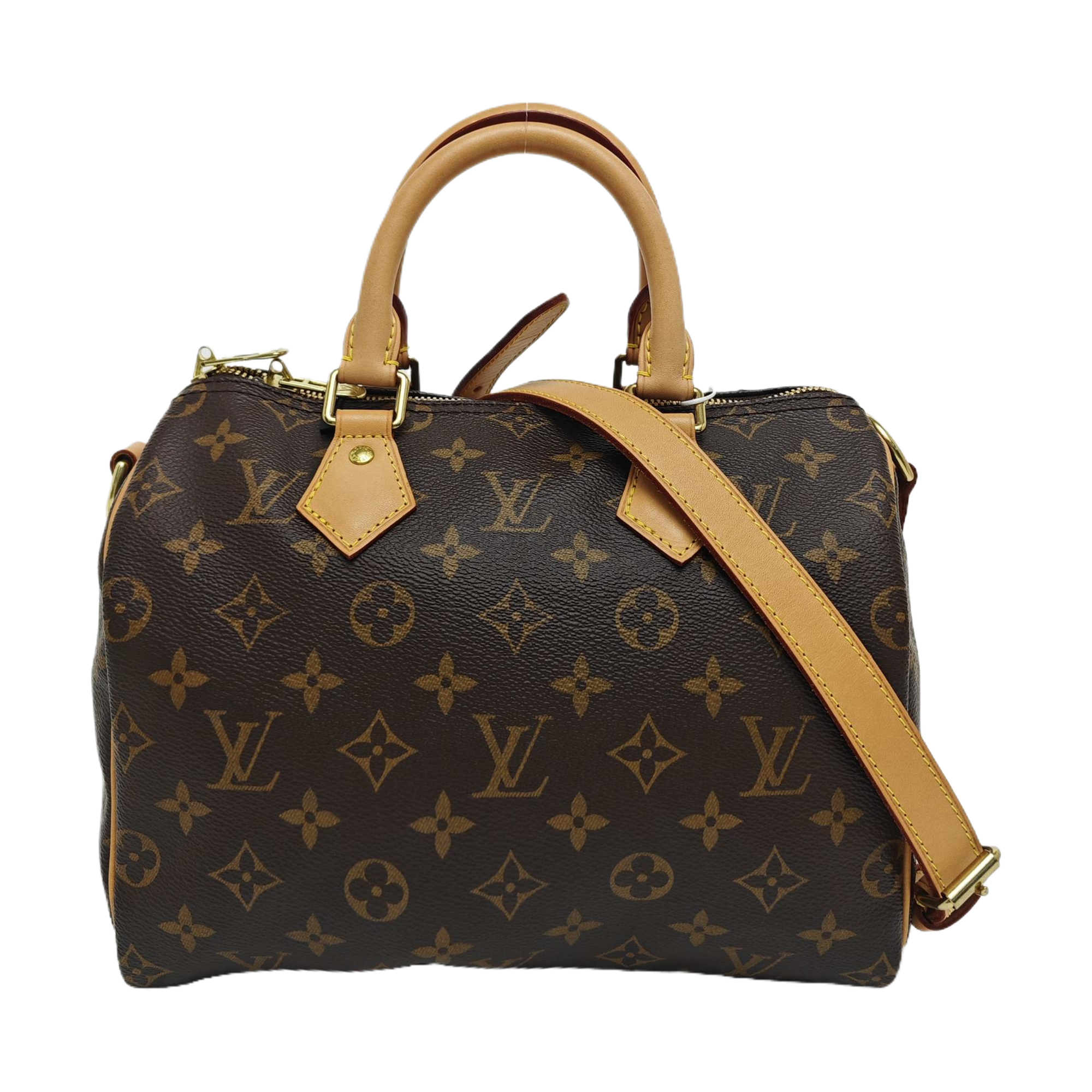 SPEEDY 25 Monogram Coated Canvas Brown