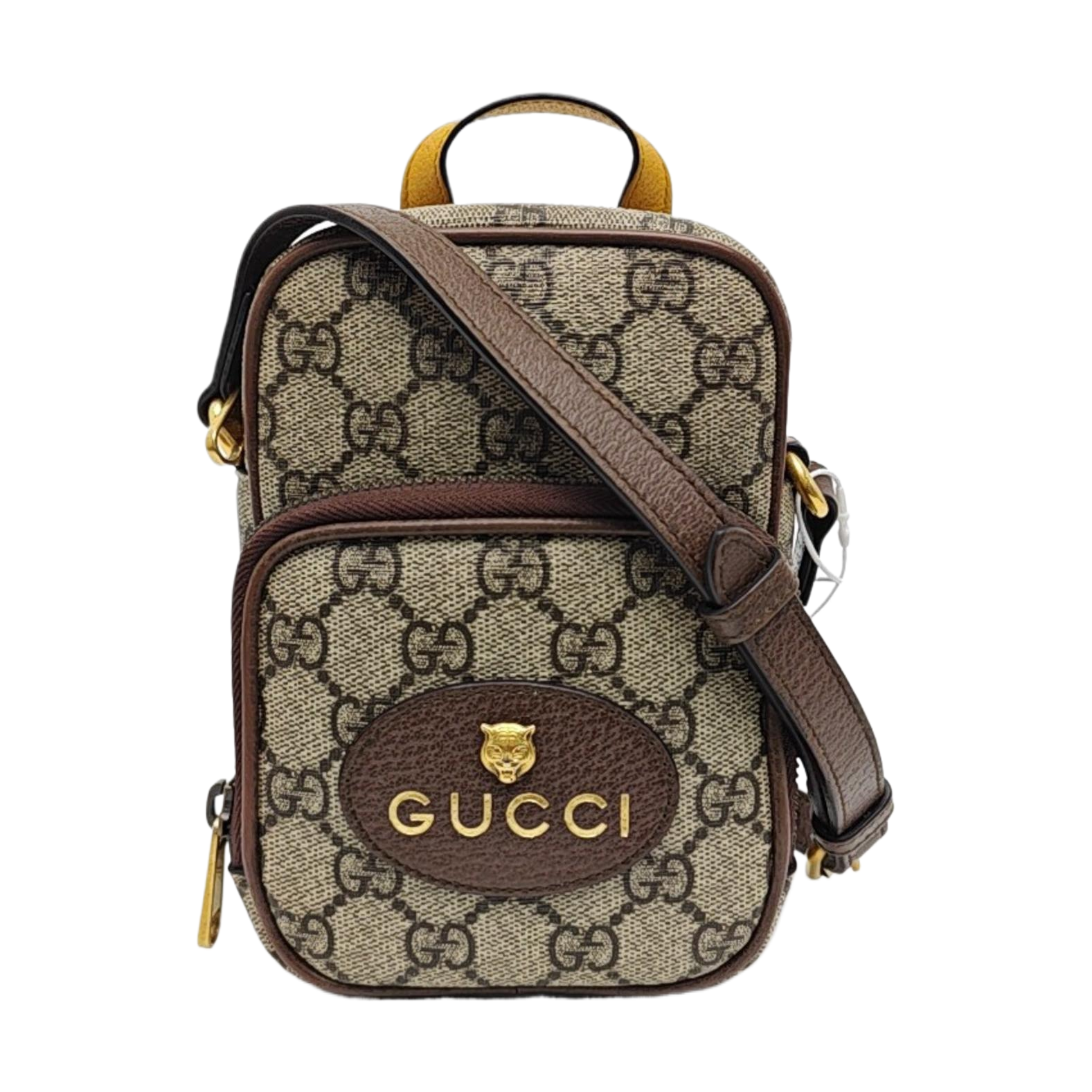 Neo Vintage Mini Monogram Coated Canvas Brown