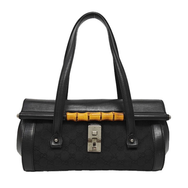 Monogram Canvas Top Handle Bag Black