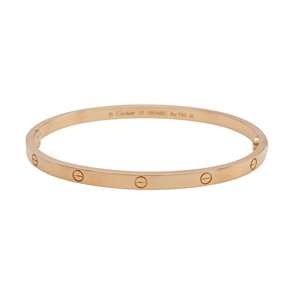 LOVE 18k Rose Gold Bangle