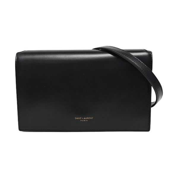 Calfskin Shoulder Bag Black