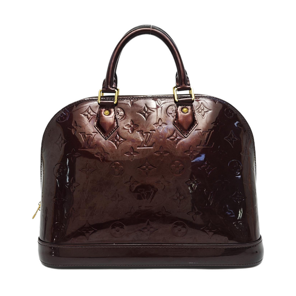 ALMA PM Monogram Patent Leather Red