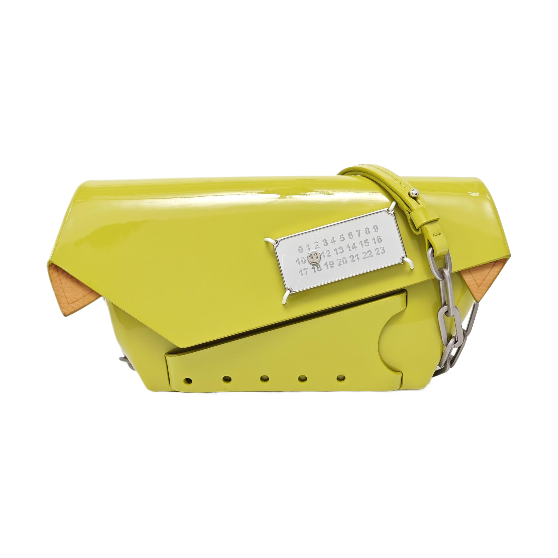 Patent Leather Crossbody Bag Yellow