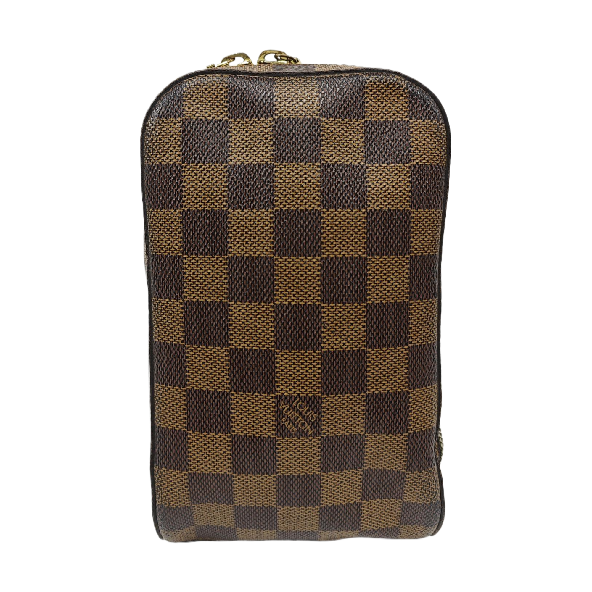 GÉRONIMOS Damier Ebene Coated Canvas Brown