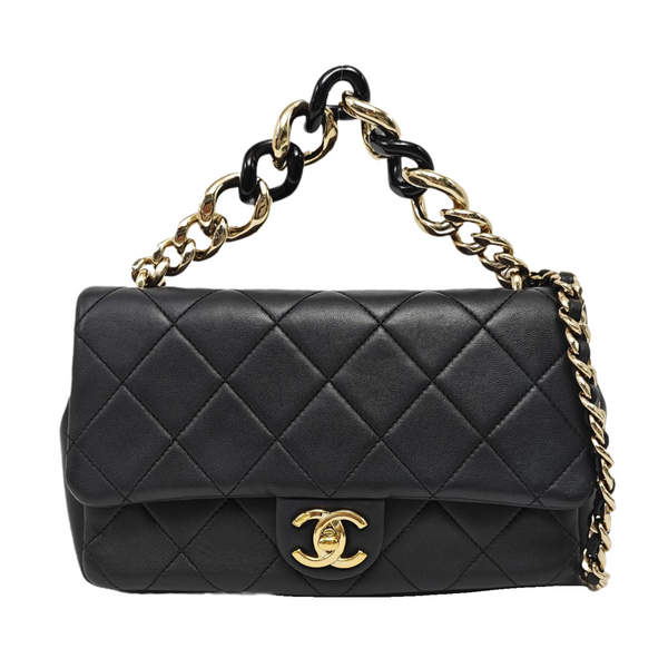 Quilted Lambskin Black