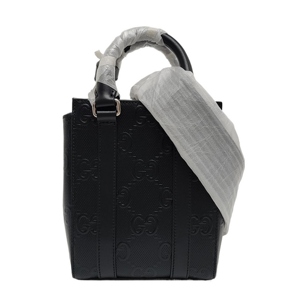 Monogram Calfskin Tote Bag Mini Black