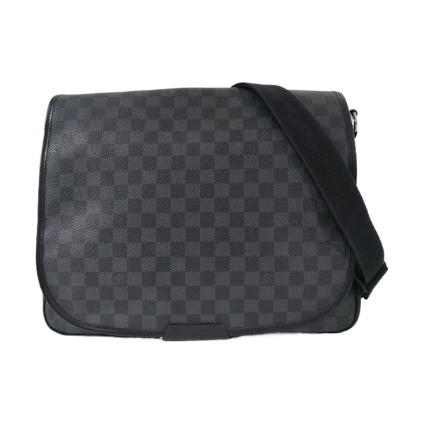 DISTRICT GM Damier Graphite Coated Canvas Black