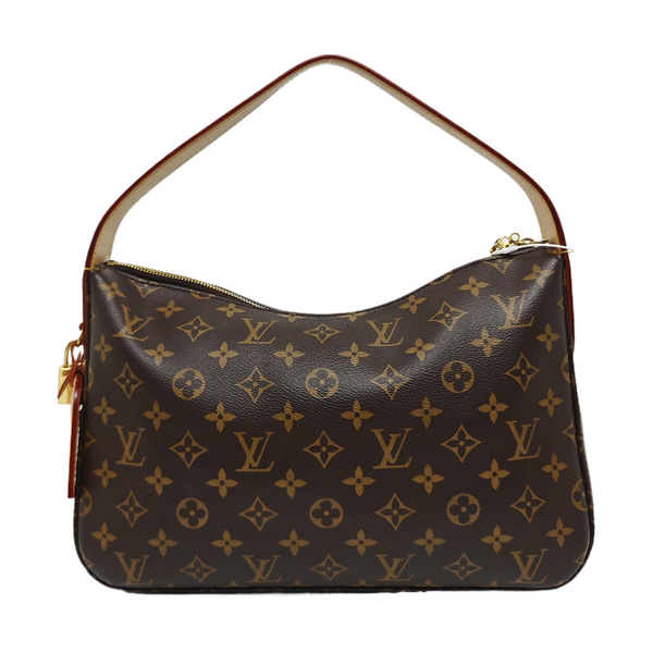 SLOUCHY PM Monogram Coated Canvas Brown
